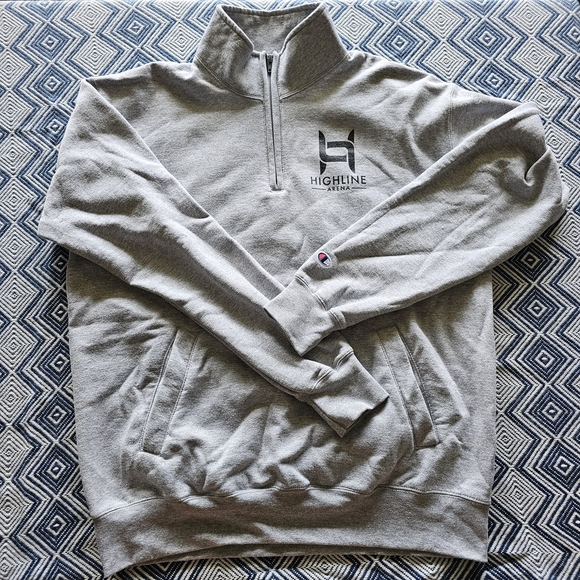 Champion XL Quarter-Zip Pullover Sweatshirt– Soft Fleece, Eco Authentic - Picture 1 of 12